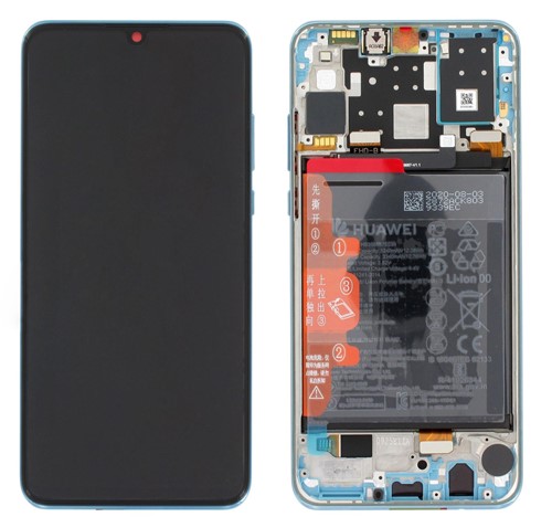 Huawei P30 Lite New Edition (02353FQK) Display LCD Blue + 24MP Battery (Service-Pack)
