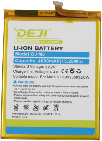 DEJI Batería (Model HB396693ECW) compatible con Huawei Mate 8 (OEM-Equivalent)-2