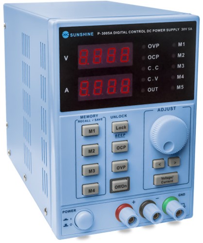 Sunshine (P-3005A) Digital Display DC Power Supply Blue