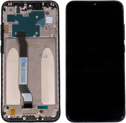 Xiaomi Redmi Note 8 (2019, 2021) Display LCD With Frame Black (OEM)