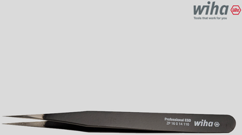 Wiha ZP16014110 Precision Tweezer Professional ESD (WH 16014)