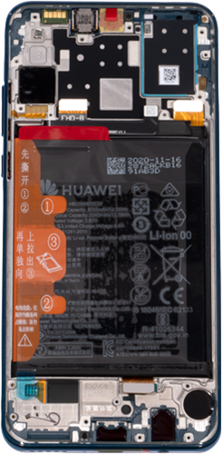 Huawei P30 Lite New Edition (02353FQE) Display LCD Blue + Battery (Service-Pack)-3