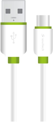 Soultech 2A Type-C Data&Charging Cable 2 Meter DK040B White-Green
