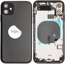 For Apple iPhone 11 Rear Housing With Pulled Small Parts Black (OEM)