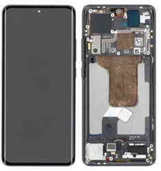 Xiaomi 12, 12S, 12X (5G) (2022) Display LCD WIth Frame Complete Black (Service-Pack)