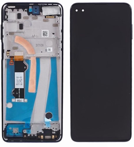 Motorola Moto G 5G Plus (XT2075) Display LCD With Frame Black (OEM)