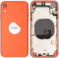 For Apple iPhone XR Rear Housing With Small Parts Coral (Pulled)