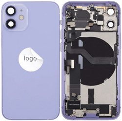 For Apple iPhone 12 Mini Rear Housing With Pulled Small Parts Purple (OEM)