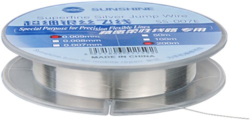 SUNSHINE (SS-007E) Superfine Silver Jumper Wire (0.007mm,200m)-2