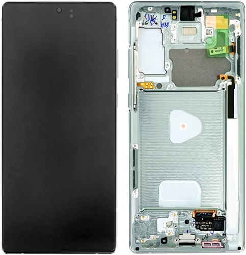 Samsung Galaxy Note 20 (SM-N980F), Note 20 (SM-N981B) LCD Display Complete With Frame Green (Service-Pack)