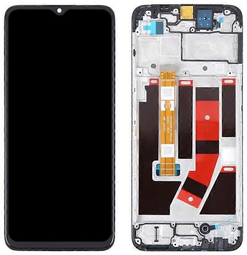 Oppo A57 4G, A57s, A77 4G, OnePlus Nord N20 SE 4G Display LCD Complete With Frame Black O-179, O-180 (OEM-Equivalent)
