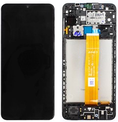 Samsung Galaxy A12 (A125F) Display LCD With Frame + Battery Black (Service Pack)