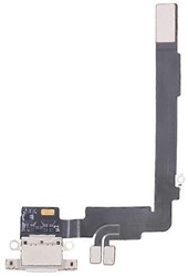 For Apple iPhone 16 Pro Max Charging Connector Flex White (Pulled)