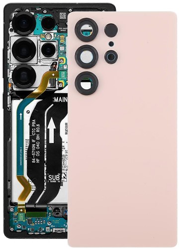 Samsung Galaxy S25 Ultra (S938B) Back Cover With Camera Lens Titanium Pink Gold (OEM-Equivalent)