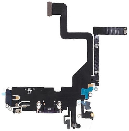 For Apple iPhone 14 Pro Charging Connector Flex Purple (Pulled)