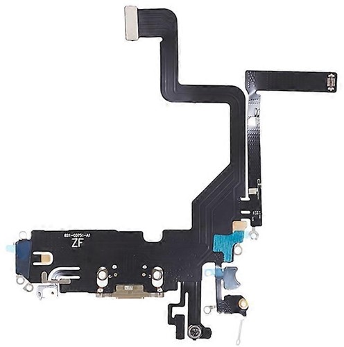 For Apple iPhone 14 Pro Charging Connector Flex Gold (Pulled)