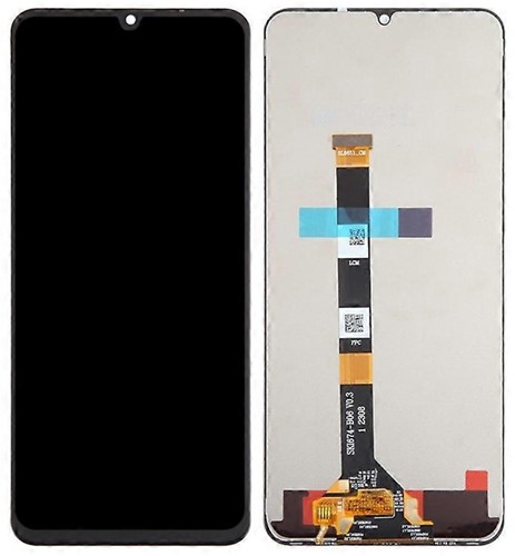 Realme C36, C51, C53, C60, Note 50, Narzo N53 Display LCD Without Frame Black (OEM)