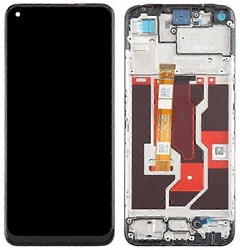 Oppo A96 4G, Realme 9i 4G Display LCD Complete With Frame Black O-185 (OEM-Equivalent)