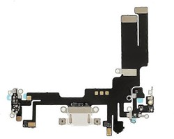 For Apple iPhone 14 Charging Connector Flex White (Pulled)