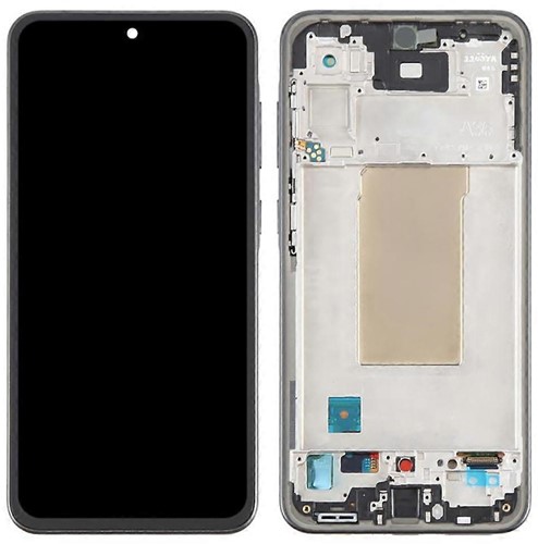 Samsung Galaxy A36 (A366B) Display LCD Complete With Frame Black (Service-Pack)