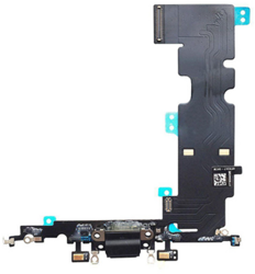 For Apple iPhone 8 Plus Charging Connector Flex Black