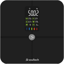 Soultech WellDone Bluetooth Smart Scale with Body Fat Measurement AT001S Black