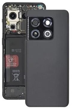 For OnePlus 10 Pro (NE2210, NE2211) Back Cover With Camera Lens Volcanic Black