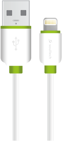 Soultech 2A iPhone Data&Charging Cable DK032B White-Green