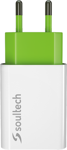 Soultech 2.1A Travel Charger SC214B  White+Green