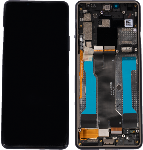 Sony Xperia 10 III Display LCD With Frame White (Service-Pack)-2