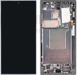 Samsung Galaxy S24 Ultra (S928B) Display LCD Complete With Frame Titanium Black (Pulled)