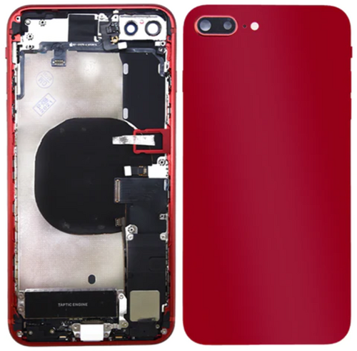 For Apple iPhone 8 Plus Rear Housing With Small Parts Red (OEM)