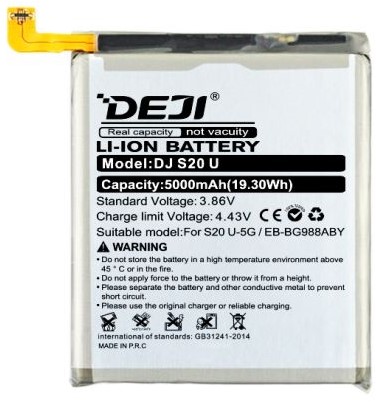 DEJI Akku (Model EB-BG988ABY) kompatibel mit Samsung Galaxy S20 Ultra (G988) (OEM-Equivalent)