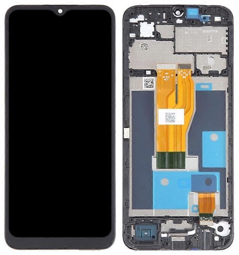 Realme C33 (RMX3624) Display LCD With Frame Black (OEM)