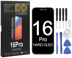 For Apple iPhone 16 Pro Display LCD Black - IC Removable- COF (DD-Hard-Oled)