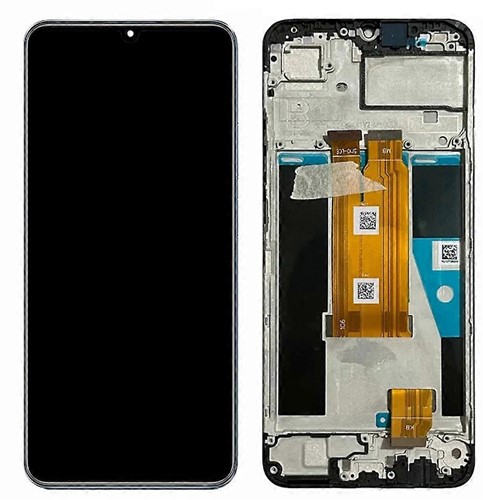 Realme C61, C63 4G, Narzo N63 Display LCD With Frame Black R-179 (OEM)