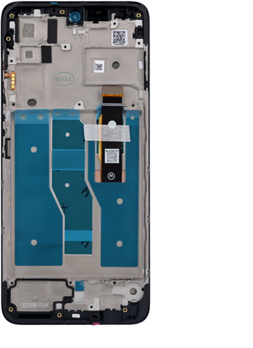 Motorola Moto G52 LCD Display (5D68C20495) With Frame Black (Service-Pack)