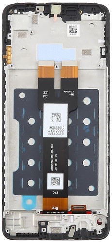 Samsung gaalxy A07 (A076B) Display LCD Complete WIth Frame Black (Service-Pack)