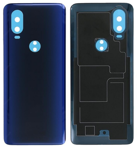 For Motorola One Vision Back Cover Blue