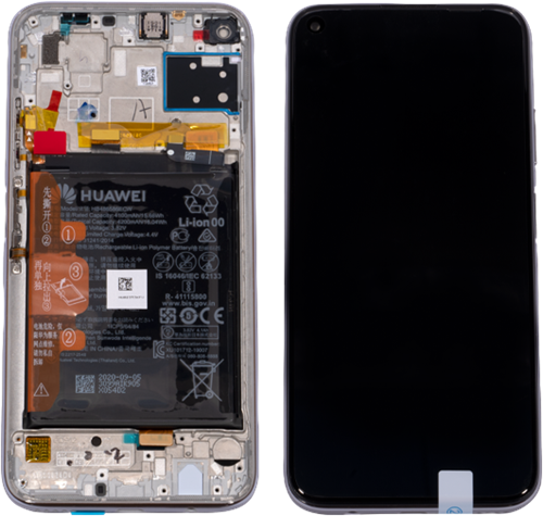 Huawei P40 Lite (02353KFV) Display LCD + Battery Breathing Crystal (Service-Pack)