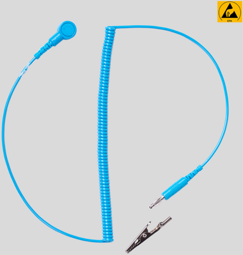 Premium cord 10mm Snap to jack-plug / crocodile clip. 1.8m long (CFT-60549)