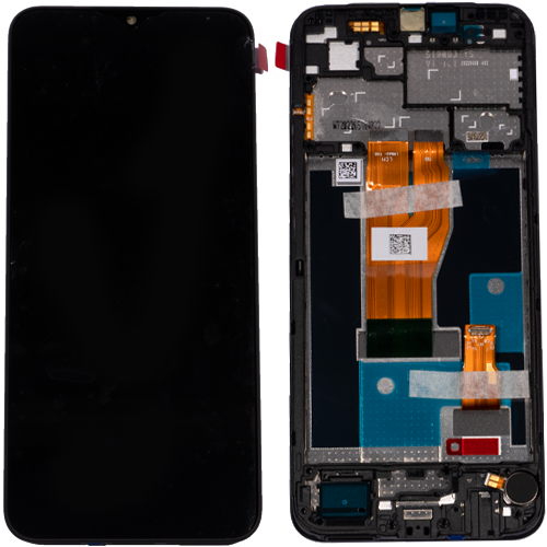 Realme Narzo 50i Prime, C30 Display LCD With Frame (4130279) Black (Service-Pack)