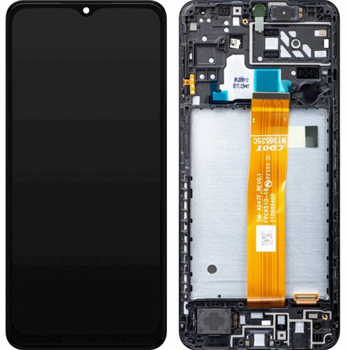 Samsung Galaxy A04S (A047F) Display LCD Black With Frame (Service-Pack)