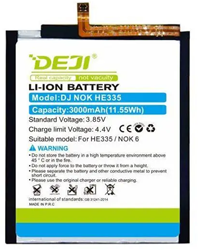 DEJI Batteria (Model HE335) compatibile con Nokia 6 (TA-1033) (OEM-Equivalent)