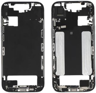For Apple iPhone 17 Air Middle Frame Blue (Pulled)
