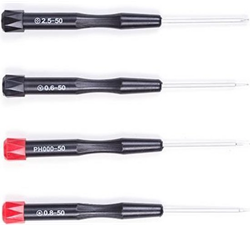 4 Pieces Screwdriver set for iPhone and Samsung repairs 1x tri-wing 1x Phillips 1x Flat/cros 1X Pentalobe (CFT-60037)
