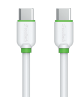 Soultech 3A Type-C to Type-C and iPhone Type-C To Lightning Cable DK071B White+Green (10 + 10) PCS-2
