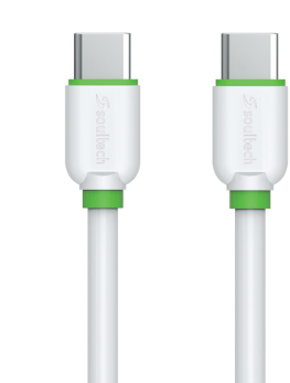 Soultech 3A Type-C to Type-C and iPhone Type-C To Lightning Cable DK071B White+Green (10 + 10) PCS-2