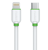 Soultech 3A Type-C to Type-C and iPhone Type-C To Lightning Cable DK071B White+Green (10 + 10) PCS-3