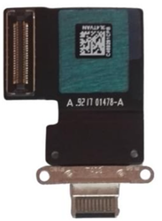 For Apple iPad Pro 11 (2018, 2020), iPad Pro 12.9 (2018) Charging Connector Flex Black